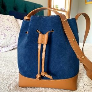 Teddy Blake Eliza Duo Leather 9” Bucket Bag